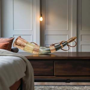 Shofars de Cuerno Pulido de Alta Calidad, Estilo Animal, Ecológicos, con Cobre para Ceremonias Religiosas y para Tocar, Artesanía India HF - Product Image 2