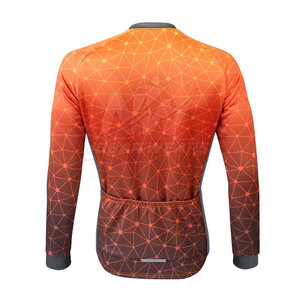 <b>Cycling</b> Team Long Sleeve Jersey With Professional Fabric Custom Design For Racing And Training Wholesale - Product Image 2