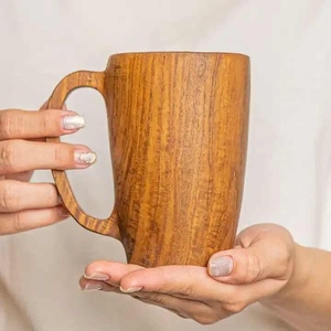 Handmade Wooden Beer <b>Mug</b> Eco Friendly Rustic Drink Cup for Hotels Bars and Party Events Drinking Tankard for Bar & Home Use - Product Image 6