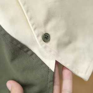 ชุดเซ็ตสีสันตัดกันสไตล์ยูร์บันสำหรับเด็กผู้ชาย – เสื้อคาร์โก้ทรงอสมมาตรและกางเกงจ็อกเกอร์ - Product Image 4