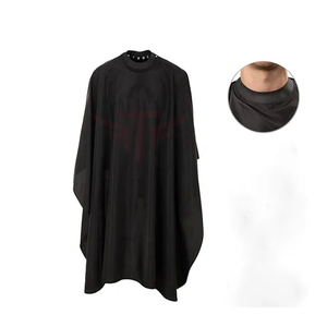Luxury Eco-Friendly Polyester <b>Waterproof</b> Oversized Salon Barber Hairdressing Cape <b>Apron</b> with Custom Logo - Product Image 1