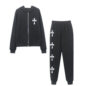 Rhinestone Autumn Breathable Casual Hooded Top Custom Men's <b>Full</b> Zip up <b>Skeleton</b> Tracksuit Skull Hood Bling Sparkle Crystal - Product Image 1