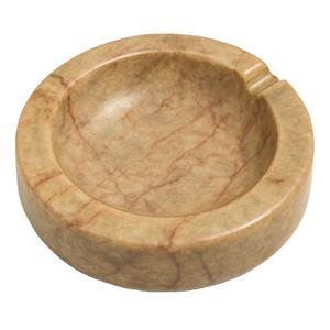 Cendrier rond en marbre tan accessoire de décoration intérieure moderne de luxe et cadeau bol à fumer en pierre de style dernier cri à vendre - Product Image 1