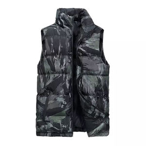 Custom Logo Winter Fashion Vest Men Stand Collar Warm Puffer Sleeveless <b>Jacket</b> Outdoor Wear - Product Image 3