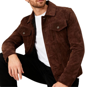 Men Signatures Premium Leather Suede <b>Jacket</b> Crafted For The Modern Man Bold Leather Suede <b>Jacket</b> For Men - Product Image 3