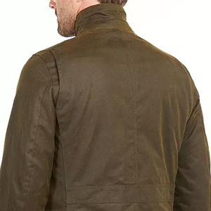 100% High Quality SUQAINA FASHION GARMENTS Men's Plaid Casual Wax Cotton Canvas Jacket Waterproof Windproof Front Reasonable - Product Image 5