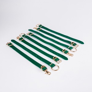 Custom Genuine Leather Bed Restraints <b>Bondage</b> Straps <b>Set</b> Adjustable Wrist Ankle Cuffs Accessories OEM RTTS-0111 - Product Image 5