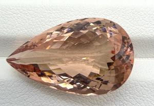 Pierre précieuse naturelle Shamim Gems Morganite 13,92 carats taille libre coupe poire pêche pierre lâche authentique pour la fabrication de bijoux - Product Image 5