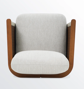 Fauteuil de jardin moderne en rotin tressé avec coussins, résistant aux UV, pour balcon et cour - Product Image 5