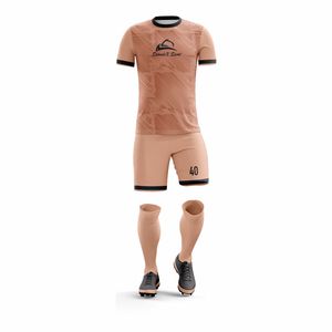 Uniformes de fútbol personalizados 100% poliéster, camisetas de manga corta, pantalones cortos de fútbol, uniformes de entrenamiento, uniformes deportivos OEM ODM - Product Image 4