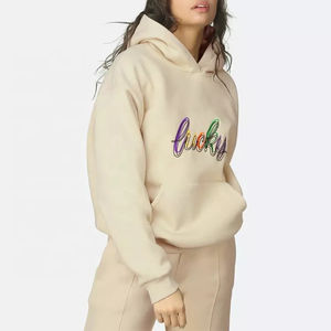 Sudadera con Logotipo Personalizado al por Mayor, Sudaderas con Capucha de Forro Polar para Mujer, Sudaderas con Capucha de Forro Polar de Algodón Liso para Mujer - Product Image 1