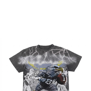 Camiseta con estampado gráfico personalizado, 100% algodón jersey, estilo moderno y holgado, manga corta, unisex, para uso casual de verano. - Product Image 3