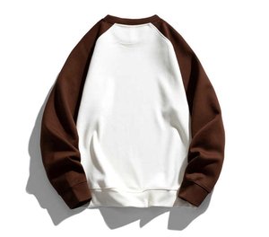 เสื้อสเวตเชิ้ตคอกลมแขนราแกลนสำหรับผู้ชาย สีพื้น ผ้าฝ้าย สวมใส่สบาย สไตล์ลำลอง สำหรับฤดูใบไม้ร่วง ทรงปกติ ผ้าถักเฟรนช์เทอร์รี่ - Product Image 2