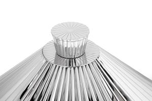 Stainless Steel Chafing Dish Bulk Round Pleated <b>Soup</b> Tureen Catering Buffet Food Warmer with Conical Corrugated Dome Lid - Product Image 6