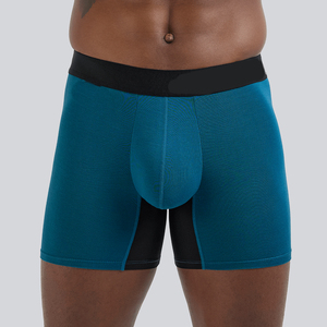 Hot Selling Mens Breathable Seamless Mid Rise Knitted Cotton <b>Boxer</b> Briefs Soft Stretch Comfortable Underwear Solid Color <b>Custom</b> - Product Image 6