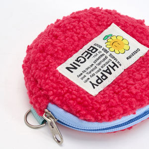 Lambswool กระเป๋าใส่เหรียญแฟชั่นสำหรับทุกเพศสีแบบพกพาขนาดเล็ก - Product Image 6