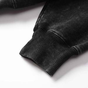 Sweat-shirt à capuche pour homme de haute qualité, personnalisé, vintage, col rond, logo personnalisé, streetwear d'hiver, 100% coton - Product Image 4