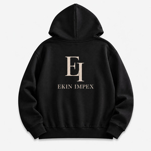 เสื้อฮู้ดซิปเต็มตัวผู้ชาย ผ้าฝ้ายพรีเมียม ฟลีซ สเวตเชิ้ต สตรีทแวร์ลำลอง แจ็คเก็ตมีฮู้ด รับผลิตแบบ OEM ODM - Product Image 2