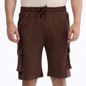 Shorts de sport en coton pour homme avec logo personnalisé, décontractés, pour le fitness, la course à pied et les activités sportives. - Product Image 1