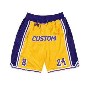 Shorts de basketball pour hommes, design personnalisé OEM, logo et tissu personnalisés, shorts de sport décontractés en mesh respirant avec taille élastique. - Product Image 1