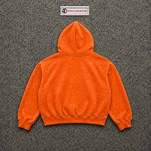 Sweat à capuche zippé PREMIUM GRAPHIC CASH TALK ORANGE, streetwear, sweat à capuche zippé pour homme, sweat-shirt en molleton décontracté, imprimé sur le devant, coupe classique, automne - Product Image 6
