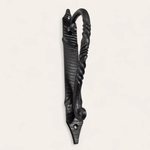 Poignée de Porte en Fer Forgé à la Main Modèle KHP-DECO-SP ; Résistante à la Rouille, Installation Facile, Style Traditionnel, Surface Embossée ; Porte - Product Image 2