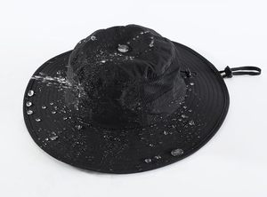 Chapeau Bob Unisexe Noir en Maille Respirante avec Sangle Réglable pour Adultes – Idéal pour l'Extérieur et l'Été - Product Image 6