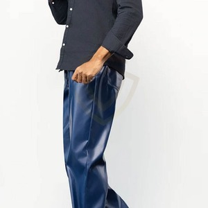 Latest Style Men's Casual Lightweight Leather Pants High Quality with Low Price Men's Leather Pants - Product Image 5