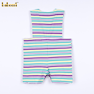 ชุดเด็กทารกชายแบบยาวธีมมาร์ดิกราส์ปรับแต่งได้ของ Babeeni ลายตัวการ์ตูนปักมือ ผ้าสแปนเด็กซ์/คอตตอน รับผลิตแบบ OEM ODM - BB3458 - Product Image 4