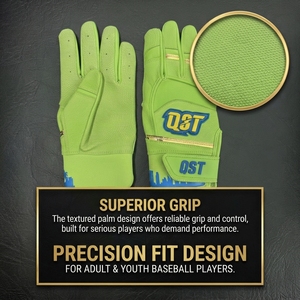 Gants de frappe de baseball personnalisés avec logo, antidérapants, en cuir véritable, pour adultes, pour l'entraînement, gants de sport pour le baseball - Product Image 3