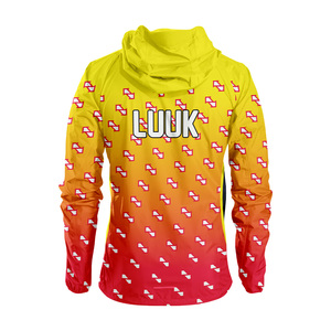 Wholesale OEM Custom Hooded Nylon Coated Windbreaker <b>Jacket</b> Sublimated Windproof Waterproof <b>Sports</b> Team <b>Jacket</b> - Product Image 2