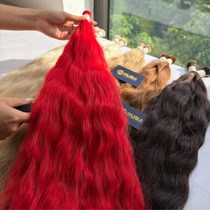 Extensions de cheveux naturels vierges vietnamiens Rusa Hair en vrac, doux, soyeux, lisses, pointes pleines, trame simple, 200g, diverses couleurs - Product Image 4