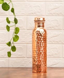 Botella de Agua de Cobre Reutilizable, Botella para Beber para Adultos, Estilo Deportivo, Ecológica, para Agua Hirviendo, Hogar, Cocina, Oficina, Viajes - Product Image 5
