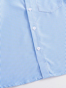 Chemise décontractée pour homme, beige, manches longues, couleur unie, col rabattu, tissu popeline, respirante, séchage rapide, écologique - Product Image 5