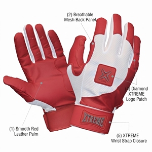 Gants de frappeur de baseball en cuir professionnels pour hommes adultes, antidérapants, respirants, durables, écologiques, séchage rapide, marque XTREME - Product Image 2