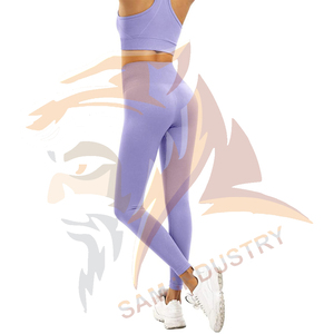 Ensemble de yoga pour femmes personnalisé avec étiquette privée, 2 pièces, sport, fitness, taille élastique, design personnalisable, ensemble de yoga en spandex/nylon - Product Image 6