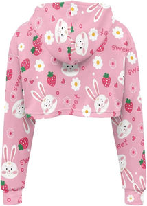 Sudadera con Capucha de Invierno para Mujer, Diseño Personalizado, Manga Larga, Corte Holgado, Informal, con Logotipo Frontal Sublimado - Product Image 4