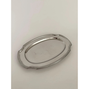 Luxury Stainless Steel Serving Trays Platter <b>Shiny</b> Polished Table <b>Top</b> Decorative Galvanized Metal for Hotel Decoration and Gift - Product Image 2