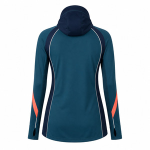 <b>UV</b> Protection Water Sports Swim Shirt Long Sleeve Rash Guard Detachable Hijab Hood Modest <b>Swimwear</b> Top - Product Image 2