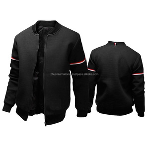 Veste de baseball de haute qualité, personnalisée, brodée, à fermeture éclair, en polyester/coton pour homme, OEM - Product Image 4