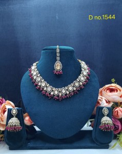 Exquisite Pear Cut Stone Studded Necklace <b>Set</b> Traditional Wear Jewelry <b>Sets</b> Antique Gold Plated Fashion <b>Jewellery</b> <b>Set</b> For Womens - Product Image 2