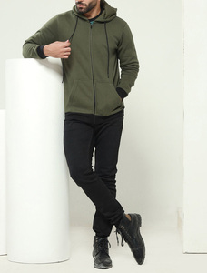 Thick Zipper Hoodie Jacket Lamb Velvet Sweater Sweatshirts With Pockets Soft Hoodies 80% Cotton 20% Polyester Men's Pullover - Product Image 2