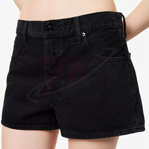 Colección de Ropa de Moda Casual Urbana: Top de Mezclilla y Shorts de Mezclilla de Cintura Alta para Mujer con Bolsillos - Product Image 5