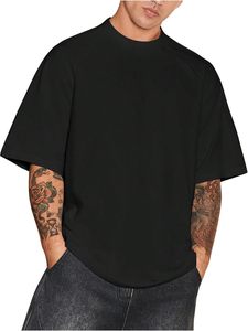 T-shirts pour hommes de haute qualité, personnalisés avec logo imprimé, style streetwear décontracté, faible MOQ, coton lourd, grandes tailles - Product Image 5
