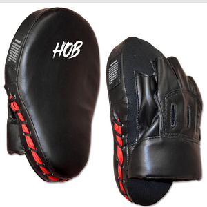 Best Customized Quality PU Leather Boxing Focus Mitts Flat and Curved <b>Pads</b> for MMA Martial Arts Training <b>Practice</b> Gear - Product Image 2