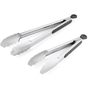 Pince à barbecue en acier inoxydable, pince de cuisine pour griller et servir, outil pour steak BBQ avec un design élégant - Product Image 4