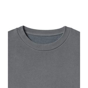 เสื้อสเวตเชิ้ตผ้าฟลีซแบบยูนิเซ็กซ์ สีเทา แขนยาว ทรงปกติ สวมใส่สบายๆ สำหรับฤดูใบไม้ร่วง ผ้าถักเนื้อเฟรนช์เทอร์รี่ - Product Image 4