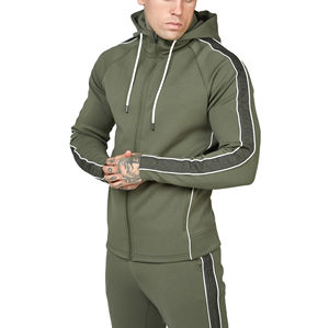 2026 Hot Sale Custom Plus Size High Street Winter Casual 2-Piece Thick Fleece 100% Polyester Hoodies Flare <b>Pants</b> Man - Product Image 1