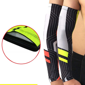 Breathable Lightweight <b>Compression</b> Cycling Elbow <b>Arm</b> <b>Sleeves</b> Quick Drying Unisex Outdoor 100% Polyester All Sizes Available - Product Image 3