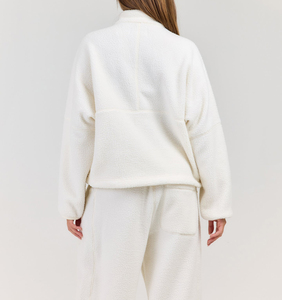 Sudaderas personalizadas al por mayor para mujer, de manga larga, con media cremallera, para otoño, ropa de mujer, sudaderas con cremallera de un cuarto, sudaderas cortas con capucha - Product Image 6